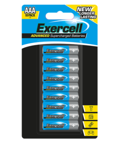Exercell Heavy Duty AAA Batteries 10pk