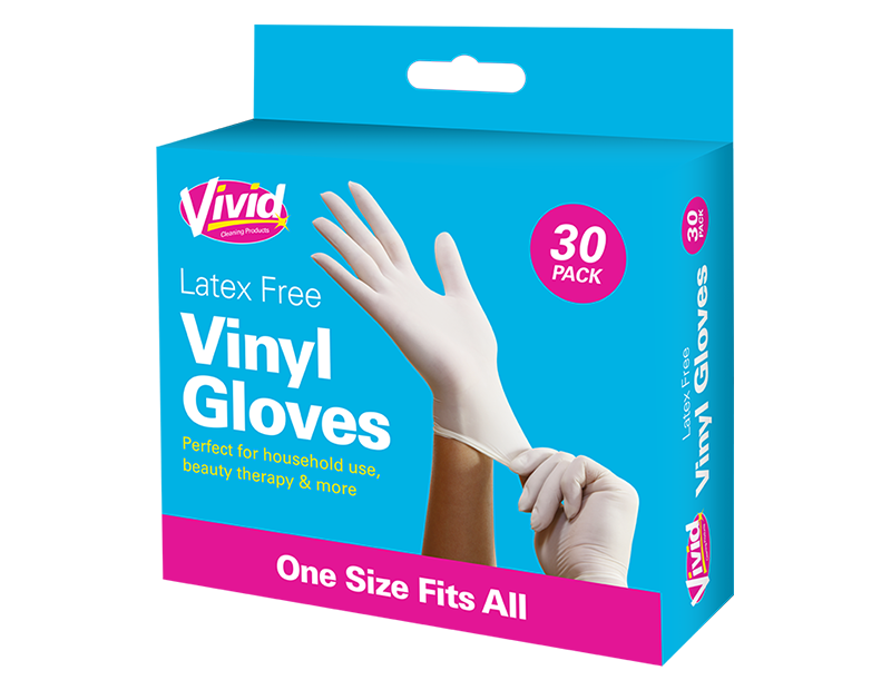 Vivid Vinyl Gloves 30pk