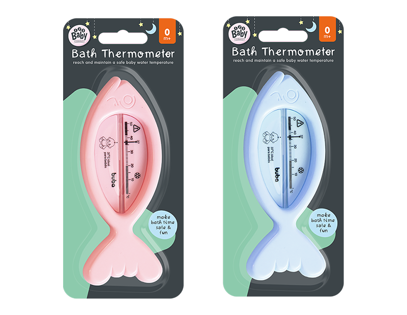 123Baby Fish Bath Thermometer 0m+ Div.Farger