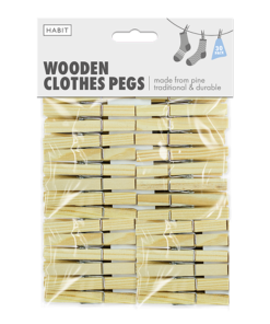 Habit Wooden Clothes Pegs 30pk