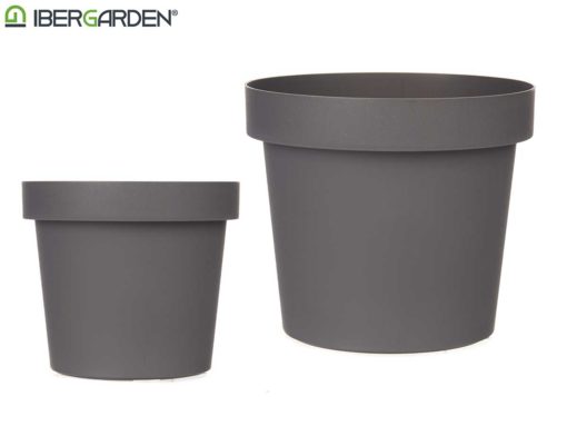 Ibergarden Flowerpot Grey Ø14cm