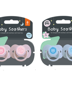 123Baby Soothers 0+ 2pk Div.Farger