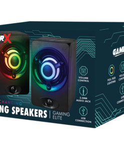 GamerX LED Colour Changing Gaming Speakers