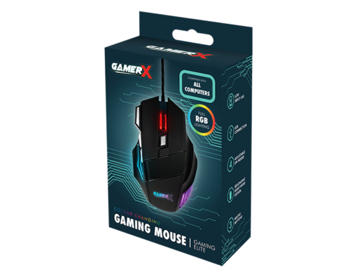 GamerX Gaming Mouse w/ RGB Lighting