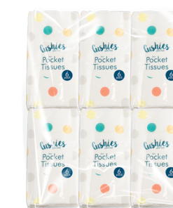 Cushies Pocket Tissues 6pk