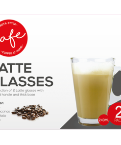 Cafe Latte Glasses 240ml 2pk