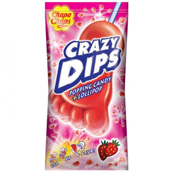 Chupa Chups Strawberry Crazy Dips 14g