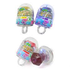 Crazy Candy Factory Flashing Bling Pops 10g Div.Farger