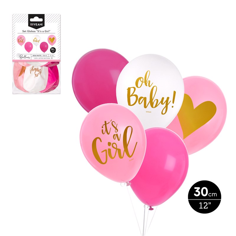 OH Yeah! It's A Girl Balloon Set
