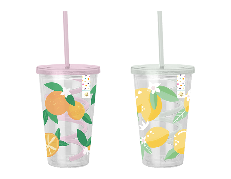 Summer Party Fruit Cup w/Straw Div.Typer