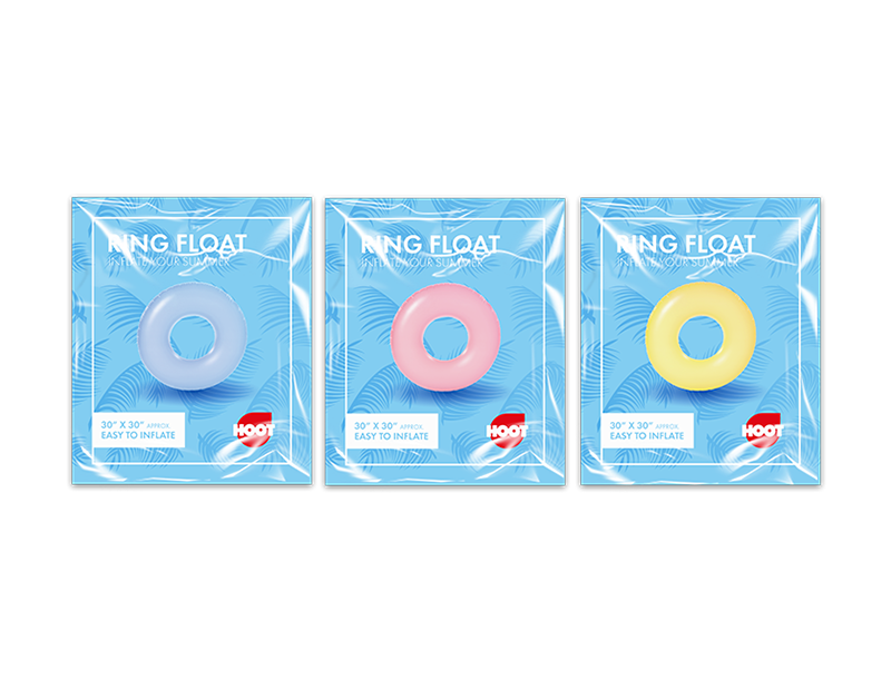 Hoot Inflatable Ring Float 30" Div.Farger