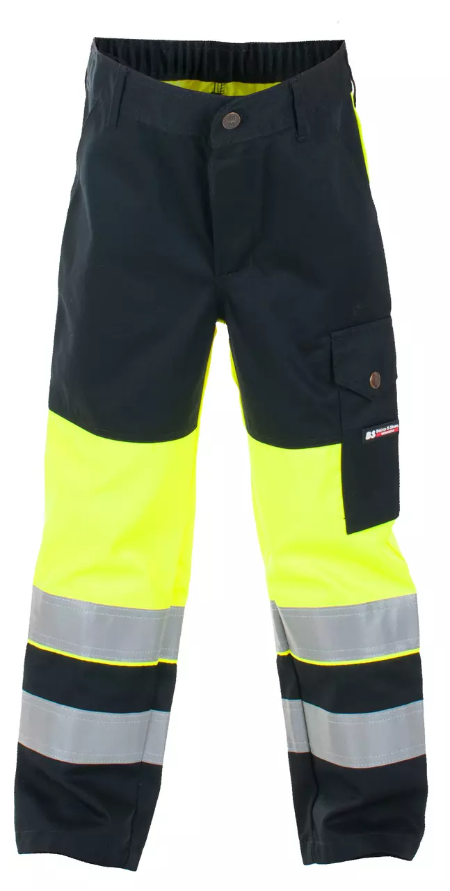 BUKSE FLUORISERENDE BARN GUL/SVART