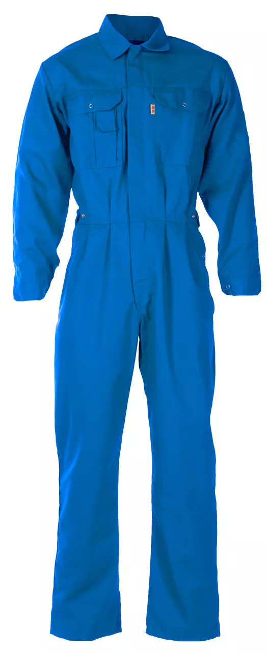 KJELEDRESS POL/BOMULL 250G/M² KORNBLÅ