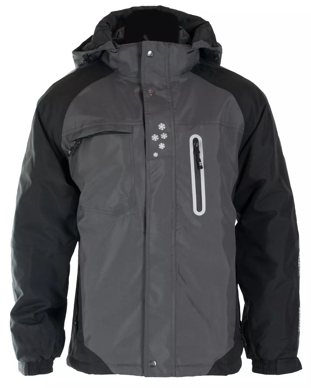 HAMAR VINTERJAKKE VATTERT GRÅ/SVART BS