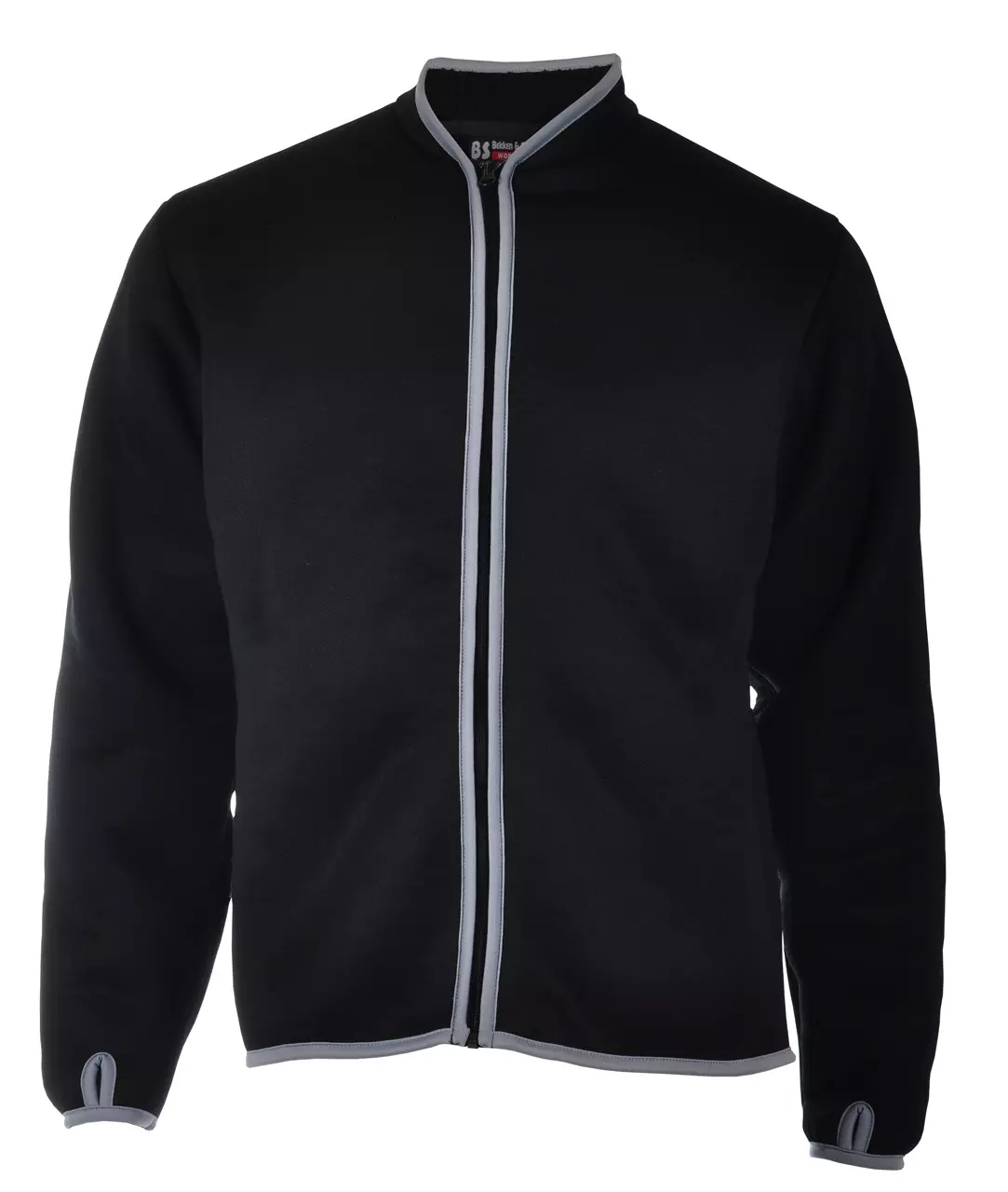 JAKKE MED LANG RYGG FIBERPELS SVART