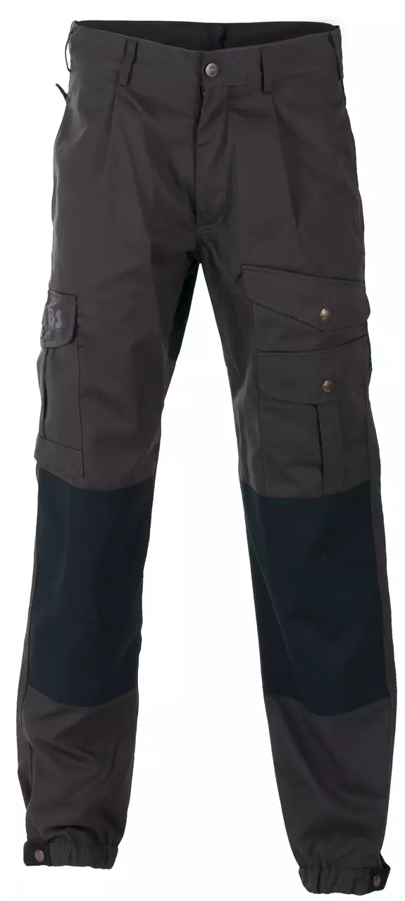 BUKSE POPLIN 245G/M² GRÅ/SVART