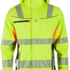 GJØVIK SOFTSHELLJAKKE EN20471 KLASSE 3 GUL/SVART/ORANSJE