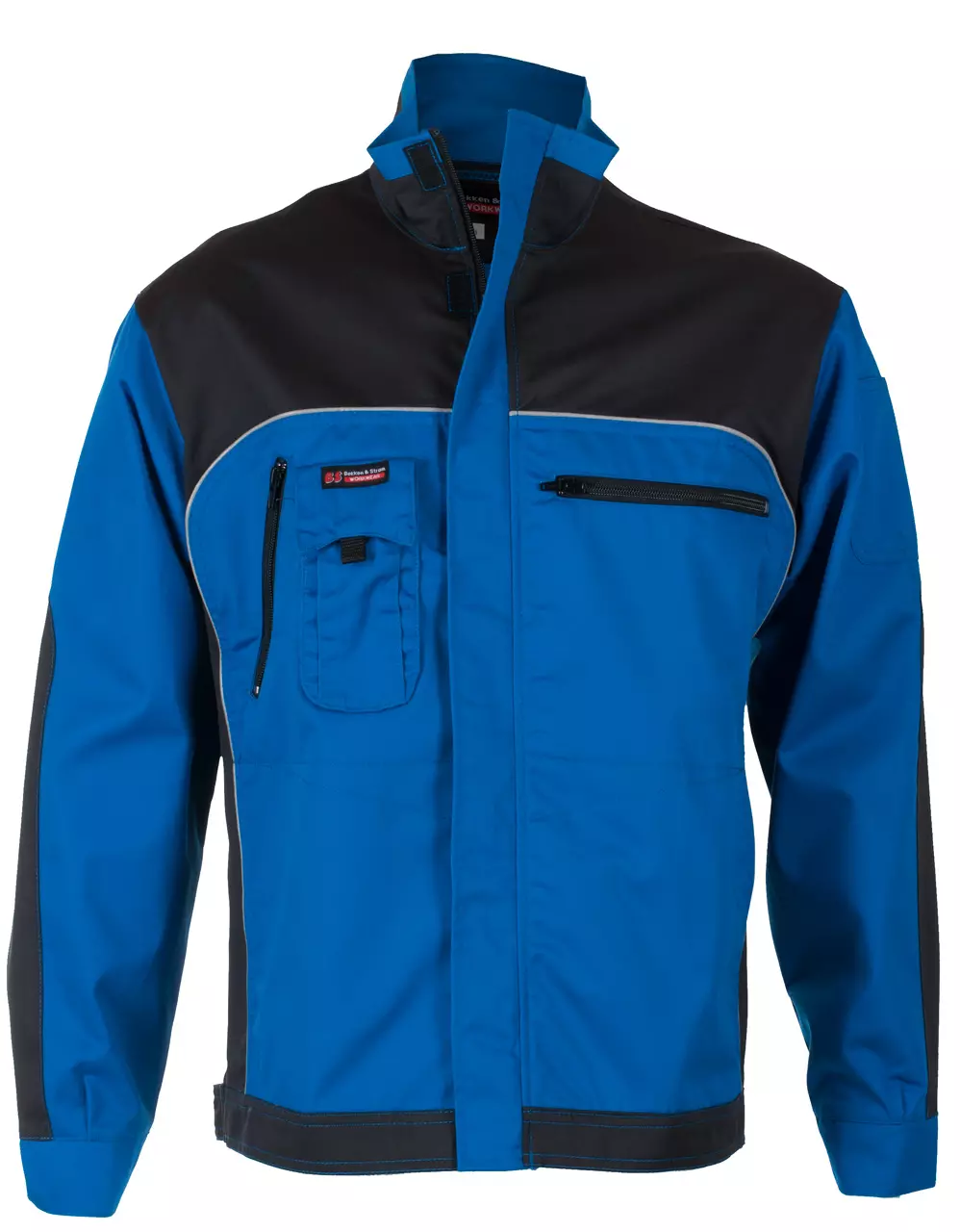 JAKKE PROFIL KORNBLÅ/KOKSGRÅ