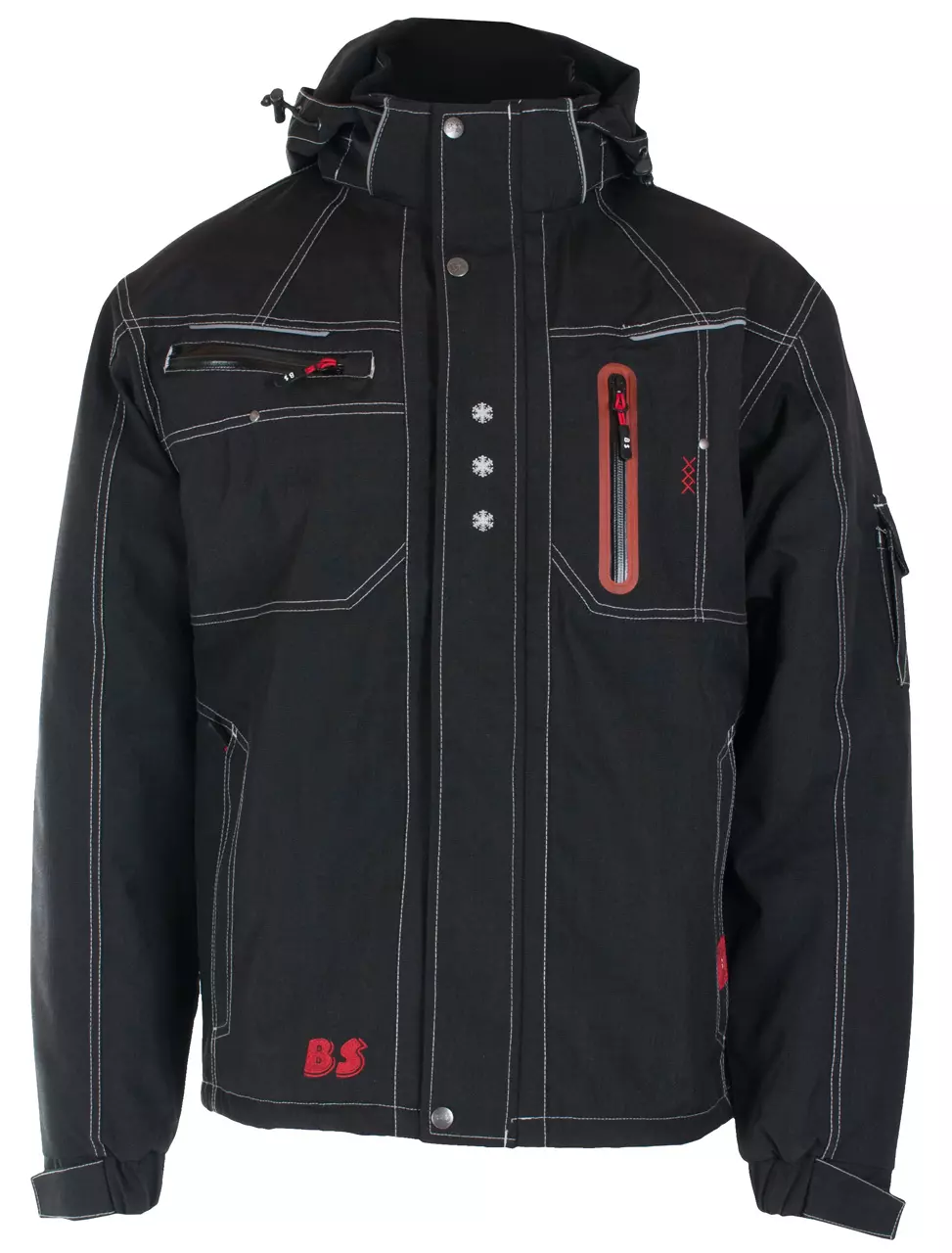 VINTERJAKKE VATTERT SVART BS DREVSJØ