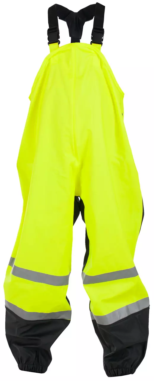 REGNOVERALL BARN FLUORISERENDE PU BERGSETH GUL/SVART