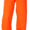 BERGSET REGNBUKSE PU/PVC  KL. 2,ORAN./SVART ANTIFLAME