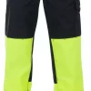 BUKSE MED KNELOMMER GUL/SVART EN471/KL.1