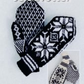 Selbuvott Dame/Herre Hvit m/koks