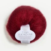 Tynn Silk Mohair Dyp rød 4236