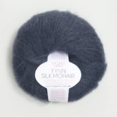 Tynn Silk Mohair Dyp blå 6081