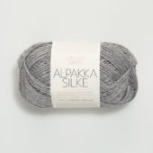 Alpakka Silke Gråmelert 1042