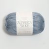 Alpakka Silke Støvet blå 6041
