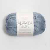 Alpakka Silke Støvet blå 6041