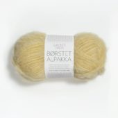 Børstet Alpakka Lys gul 2112