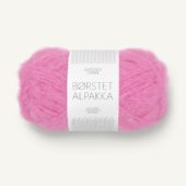 Børstet Alpakka Shocking Pink 4626