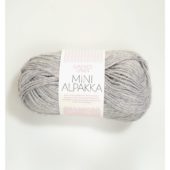 Mini Alpakka Lys Gråmelert 1032
