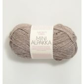 Mini Alpakka Gråbeige melert 2650