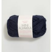 Mini Alpakka Dyp blå 6081