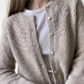 Le knit Peacock cardigan Papir