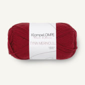 KL Tynn Merino 4236 Dyp Julerød