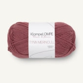 KL Tynn Merino 4344 Mørk Pudderrosa