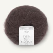 Tynn sik mohair Mørk Sjokolade 3880
