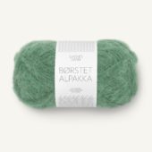 Børstet Alpakka Grønn Myrt 8062