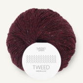 Tweed Recycled Vinrød 4085