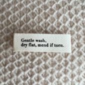 PetiteKnit Label "Gentle wash"