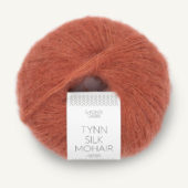 Tynn Silk Mohair Lys kobberbrun 3535