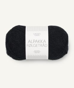 Alpakka Følgetråd Svart 1099