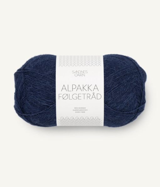 Alpakka Følgetråd Marineblå 5882