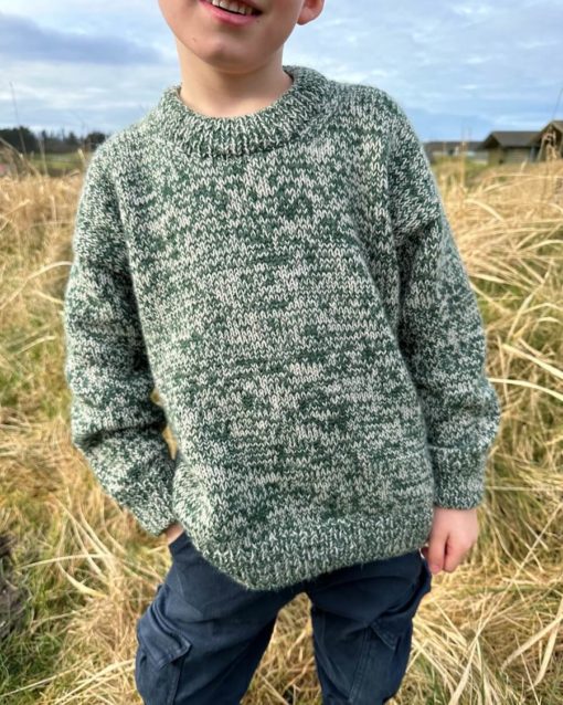 PetiteKnit Melange Sweater junior Papir