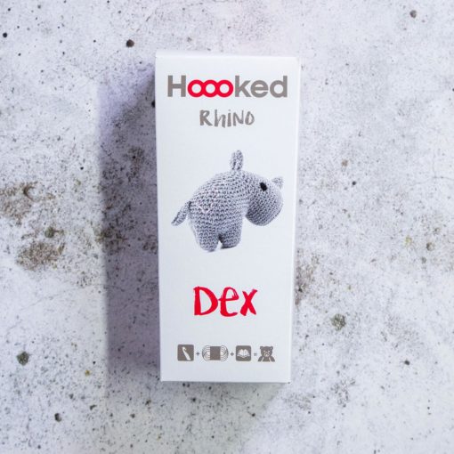 DIY Hooked hekle kit, Neshornet Dex