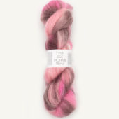 Tynn Silk Mohair Pink Berries Print 4700
